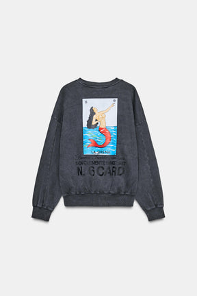 Washed Effect Sweatshirt