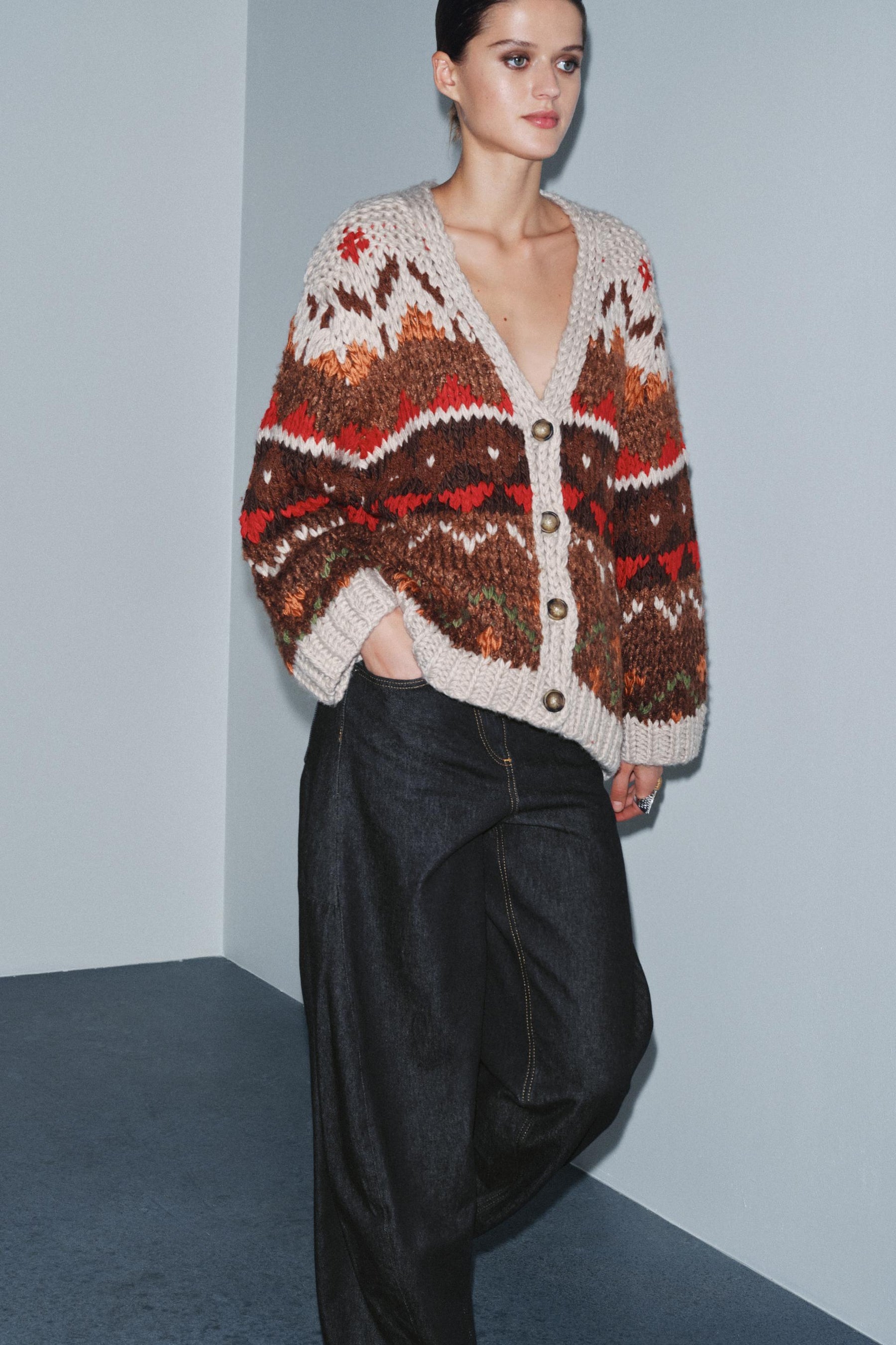 JACQUARD CARDIGAN - Image 1