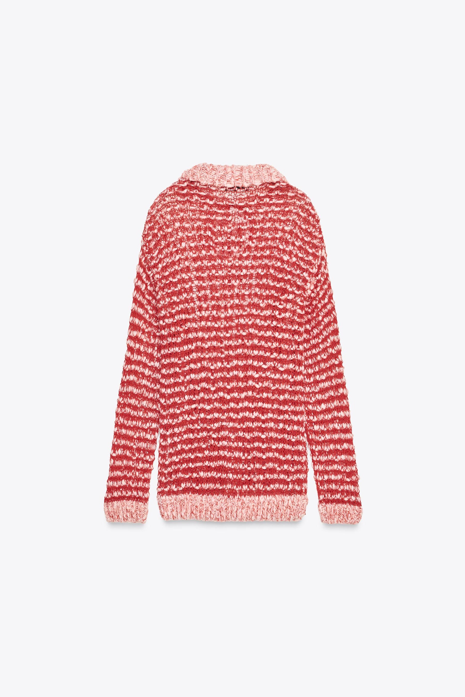 POINTELLE KNIT WOOL POLO SHIRT - Image 5