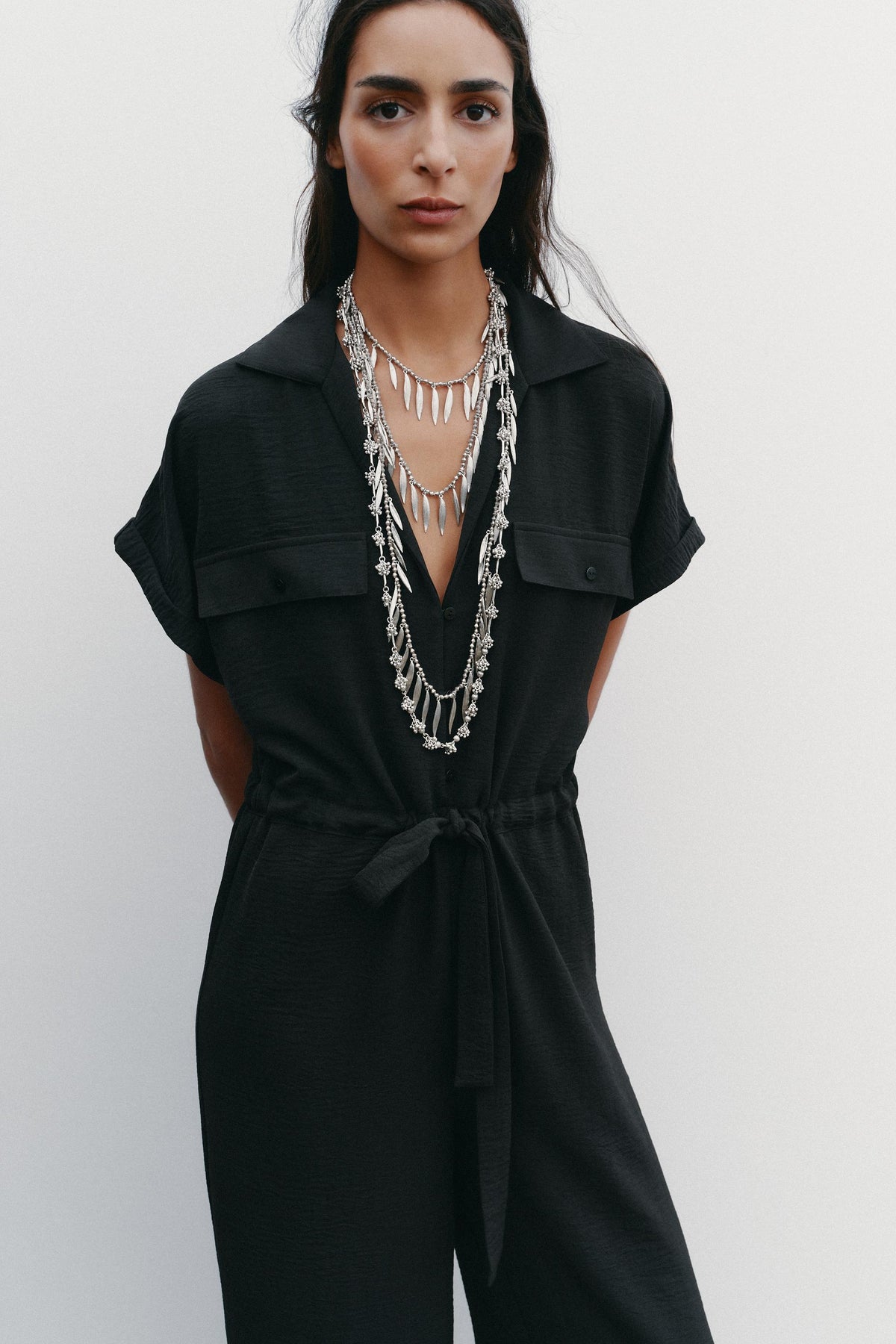 FLOWING JUMPSUIT WITH POCKETS - Image 2