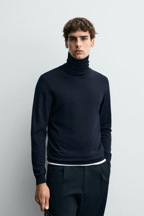 BASIC HIGH NECK SWEATER - Image 2