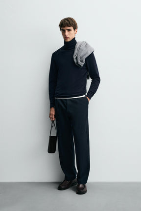 BASIC HIGH NECK SWEATER - Image 1
