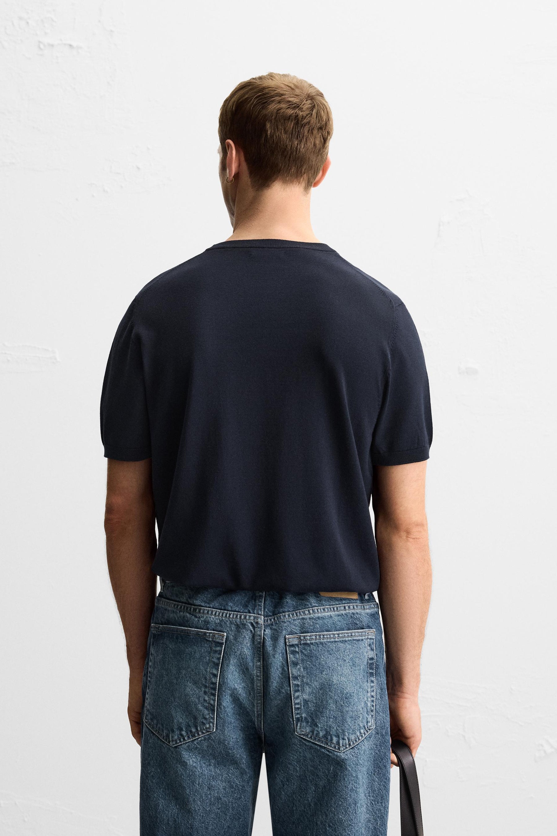 VISCOSE BLEND KNIT T-SHIRT - Image 3