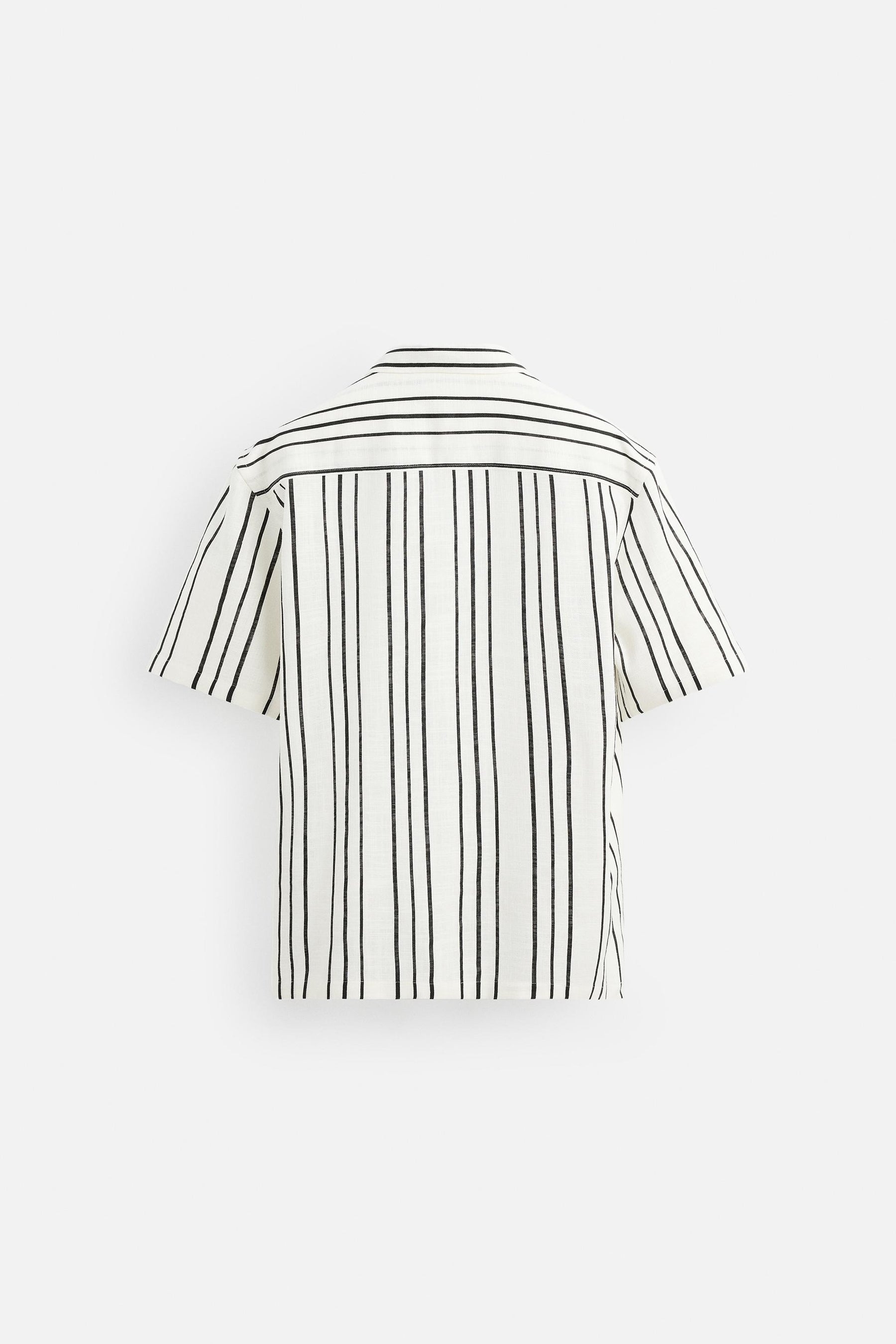 STRIPED FLOWING SHIRT - Image 7
