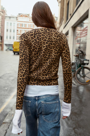 Animal Print Cardigan