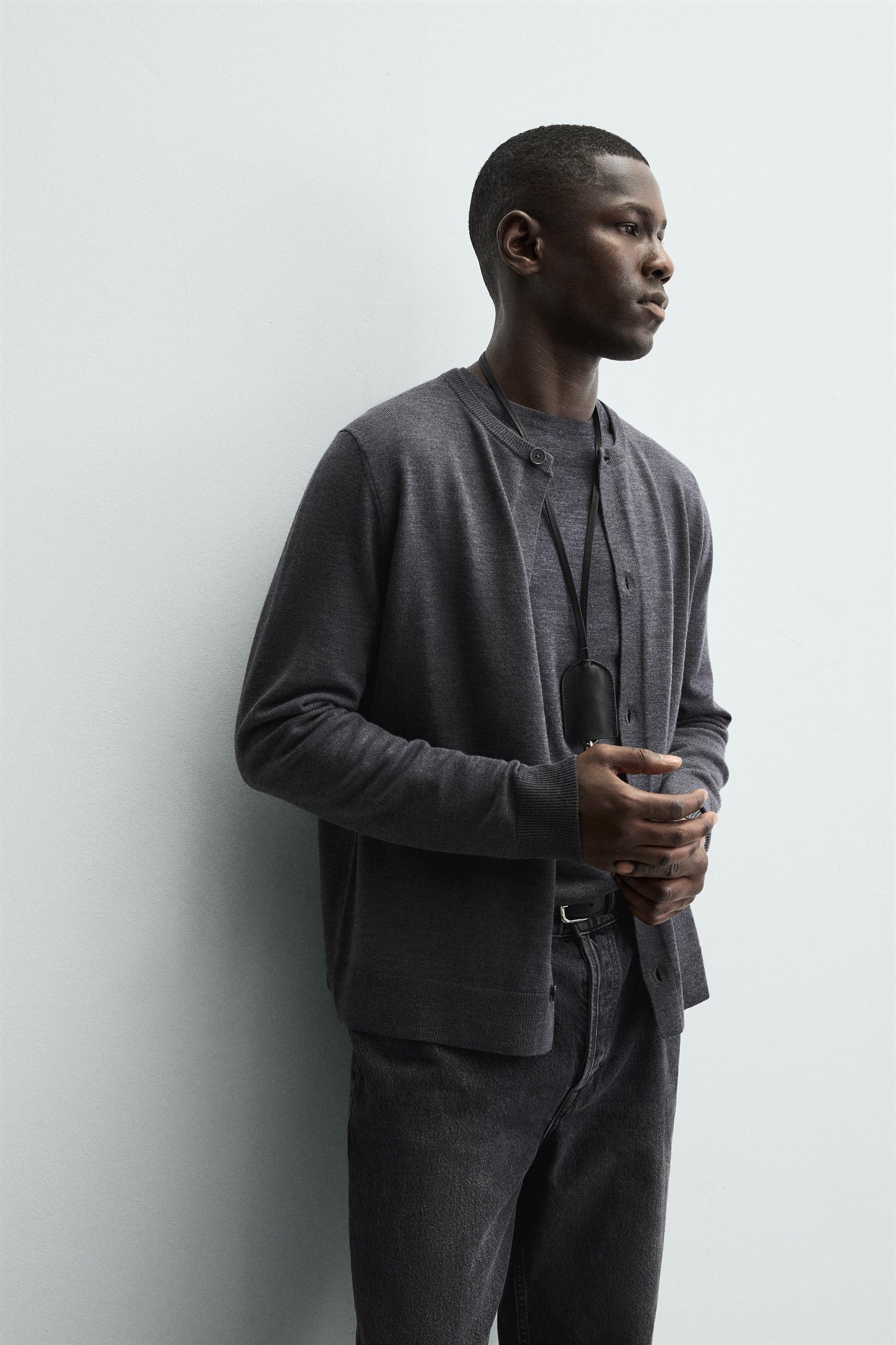 REGULAR FIT CARDIGAN WITH WOOL - Image 7