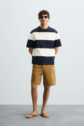 CONTRAST STRIPED SWEATSHIRT - Image 1