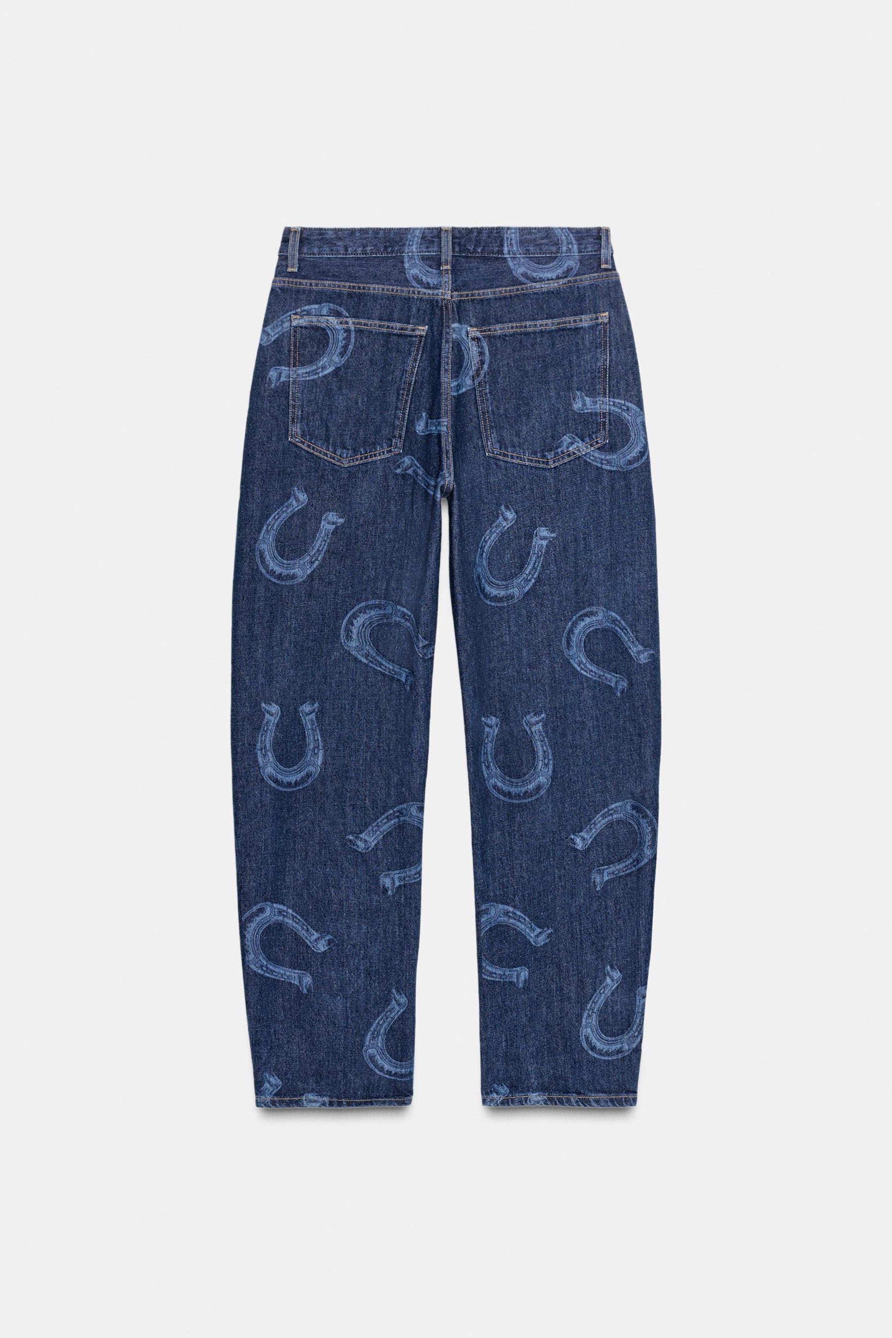 High-waist barrel jeans