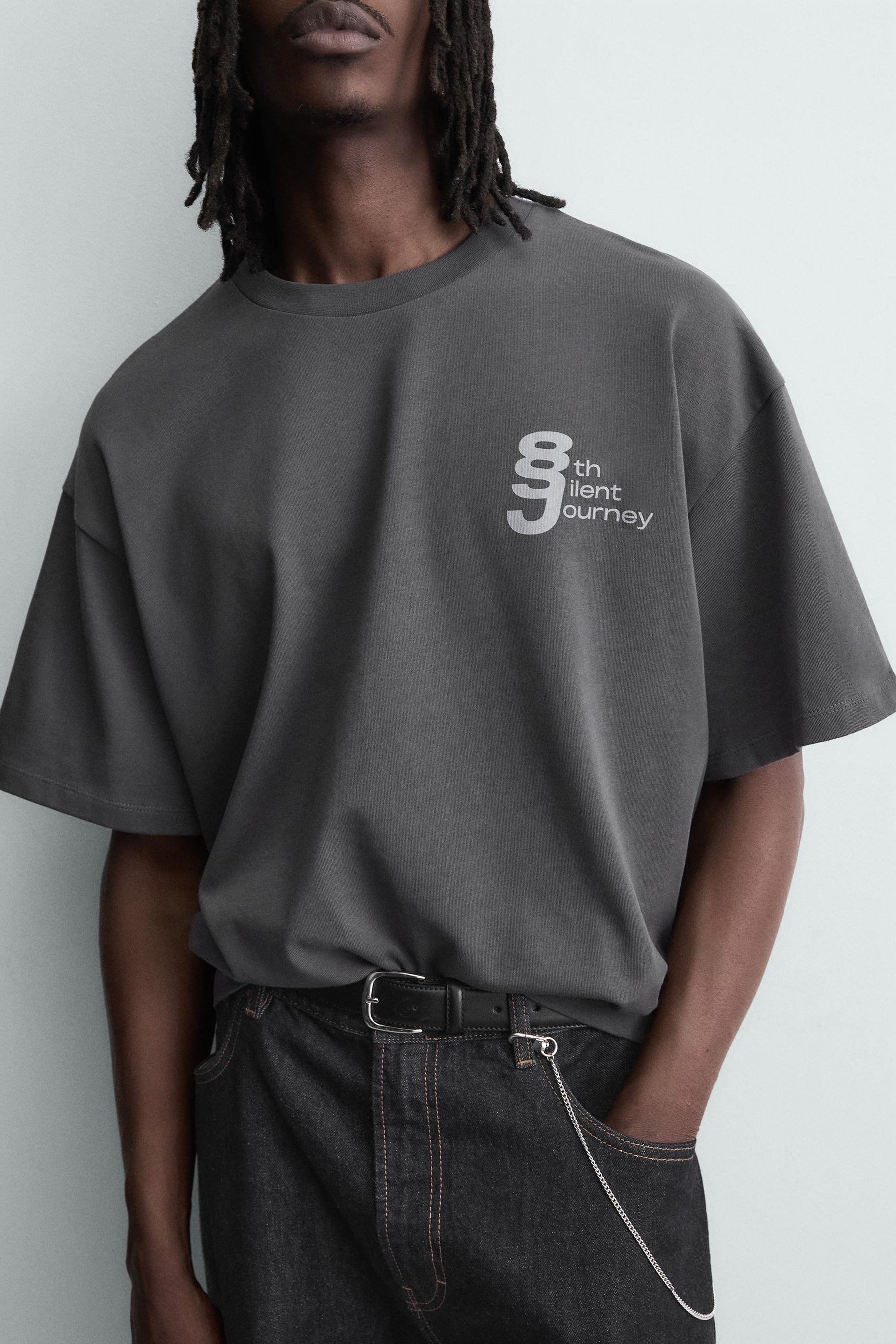 CONTRAST PRINT T-SHIRT - Image 5