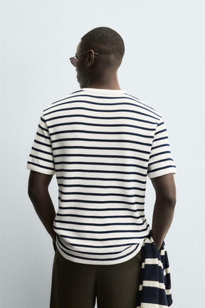 WAFFLE-KNIT TEXTURED T-SHIRT - Image 3