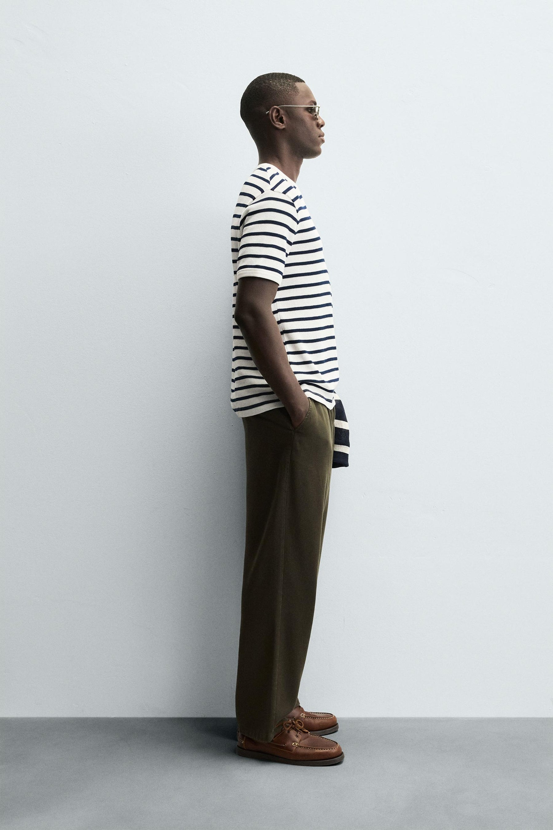 WAFFLE-KNIT TEXTURED T-SHIRT - Image 4