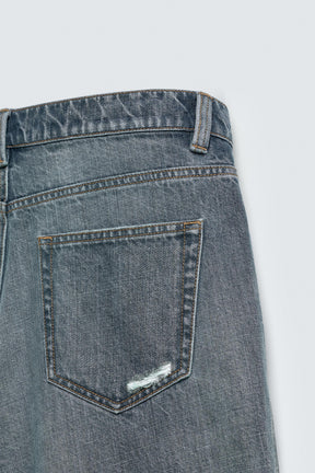 RIPPED DENIM BERMUDA SHORTS - Image 8