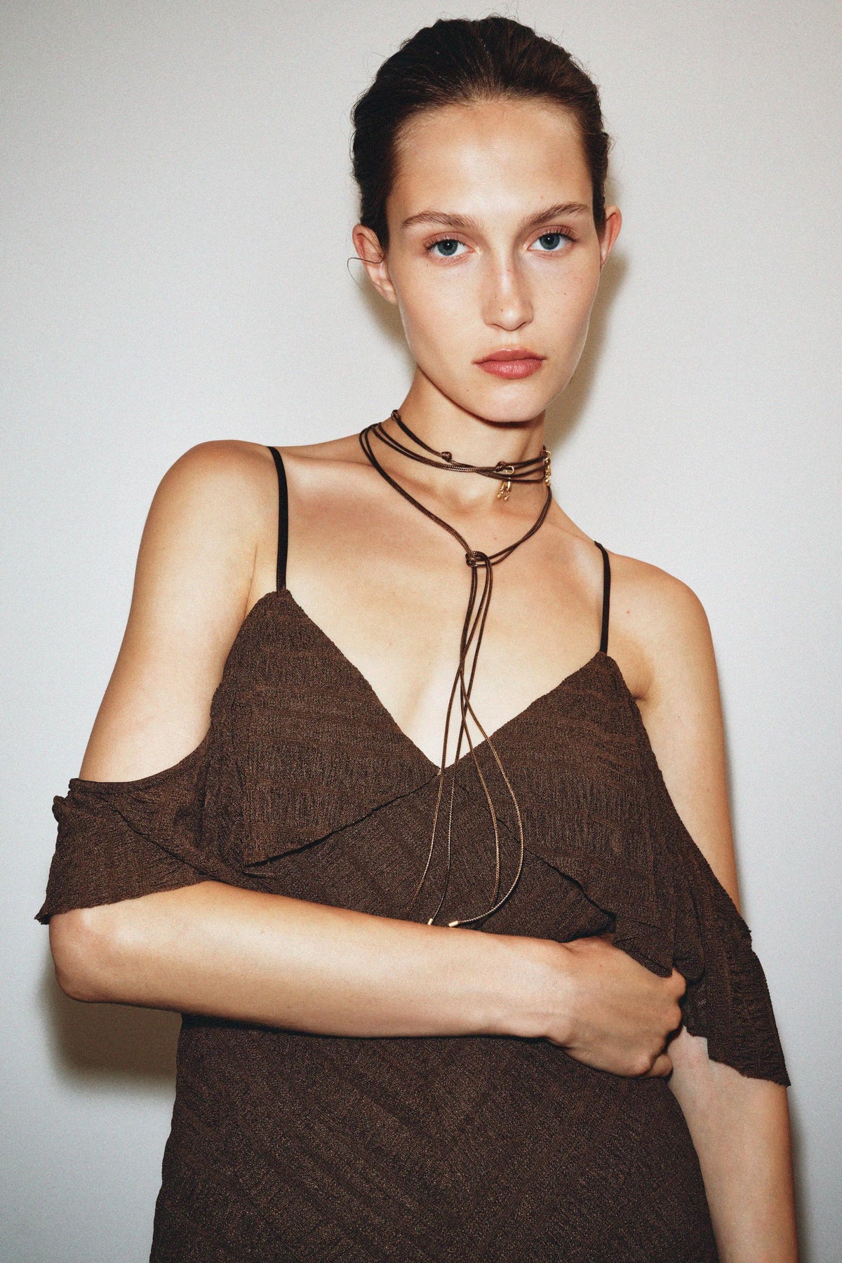 TEXTURED MIDI DRESS - Image 2