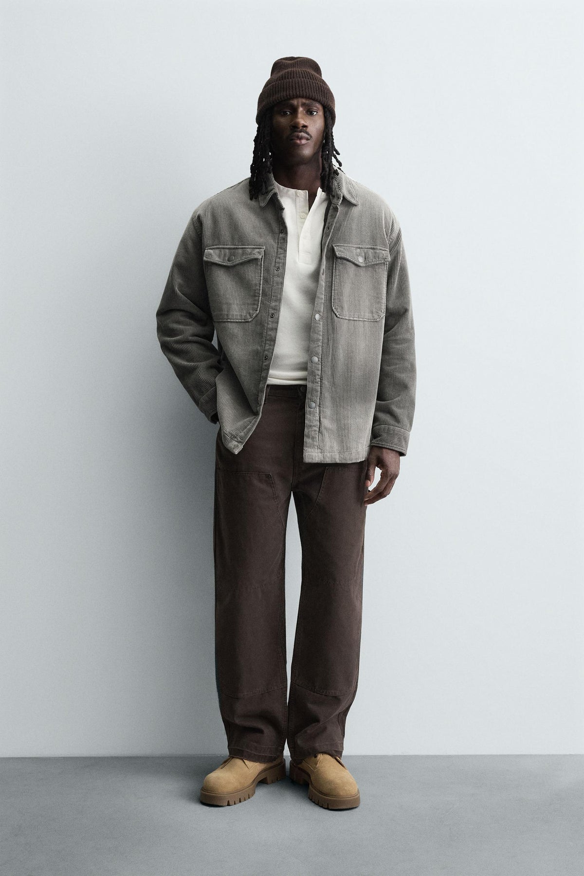 WASHED CORDUROY OVERSHIRT - Image 1
