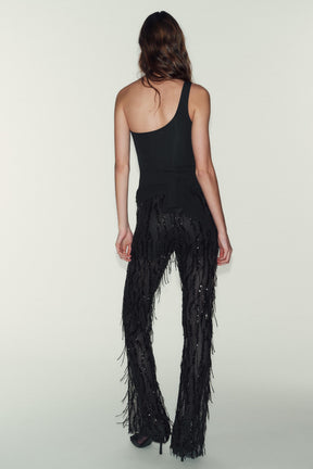 Fringed Shimmer Bodysuit
