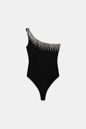 Fringed Shimmer Bodysuit