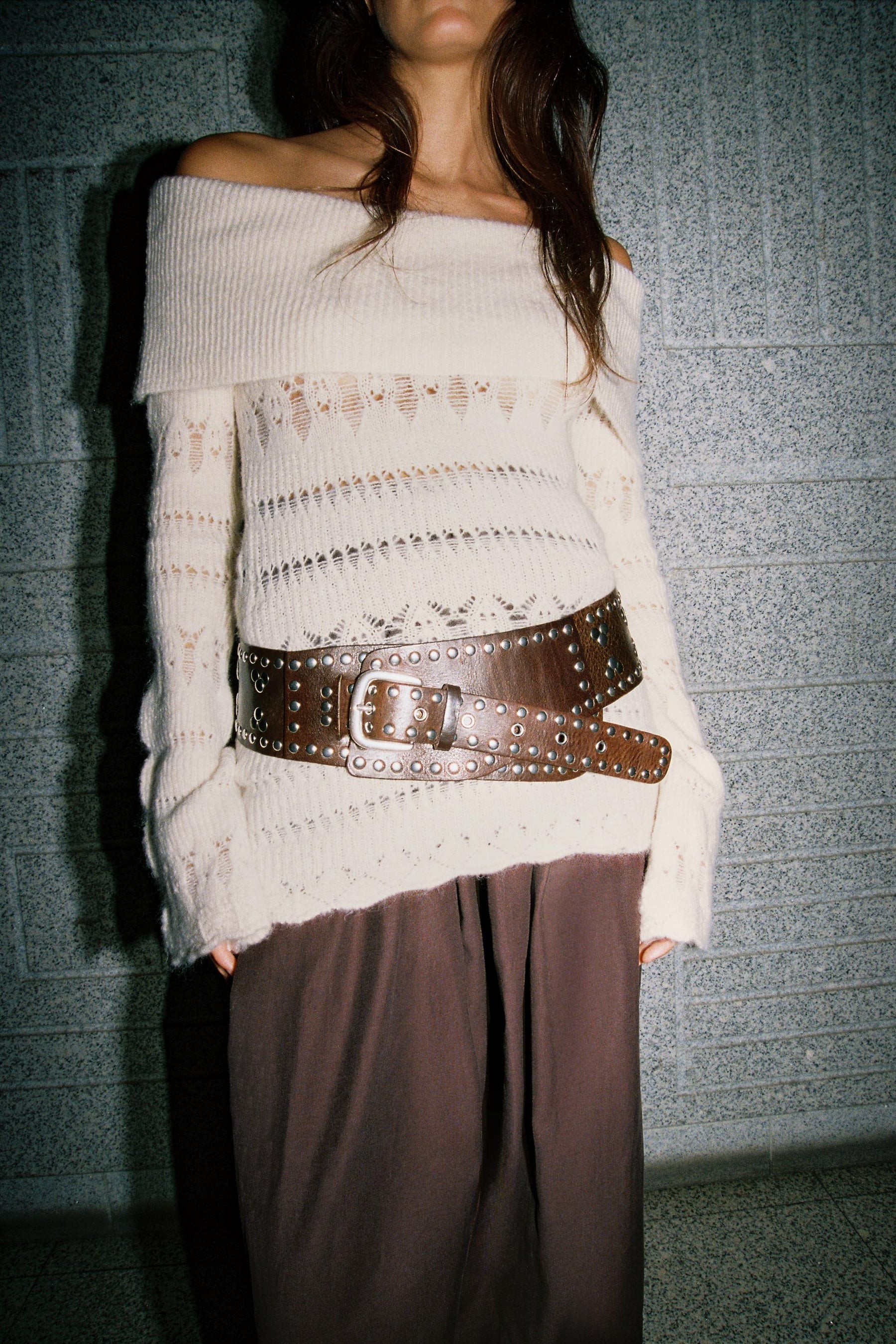 OPENWORK OFF-THE-SHOULDER JUMPER - Image 3