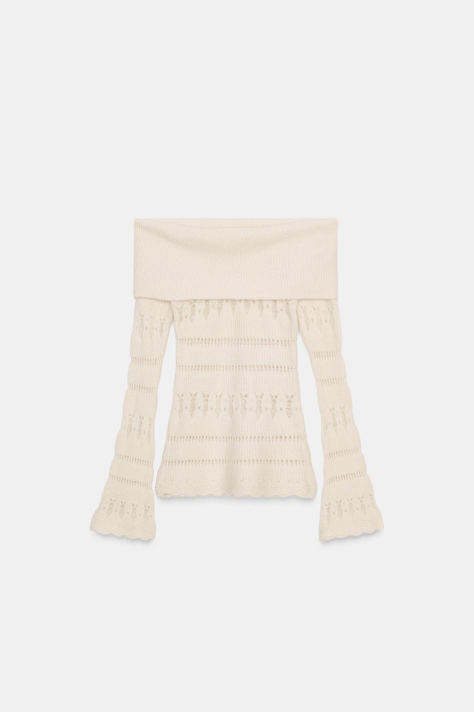 OPENWORK OFF-THE-SHOULDER JUMPER - Image 5