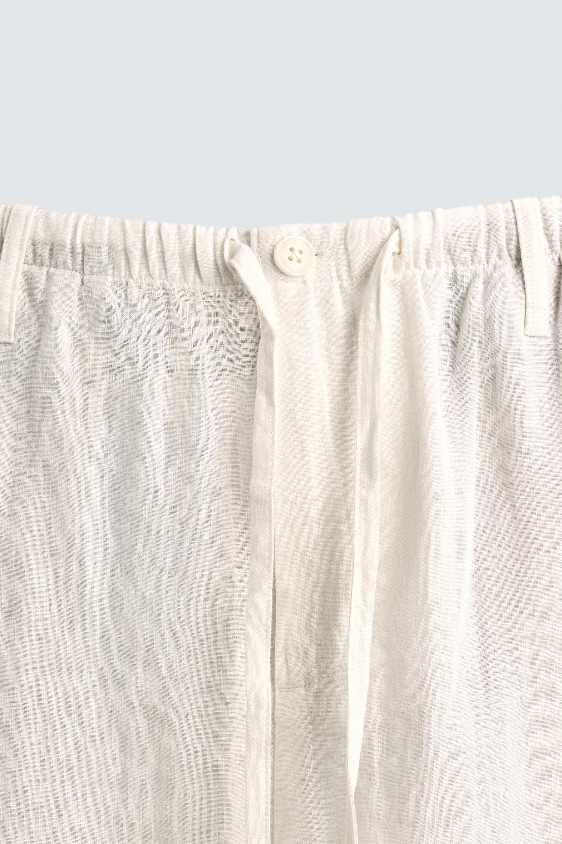 LINEN RELAXED FIT TROUSERS - Image 8