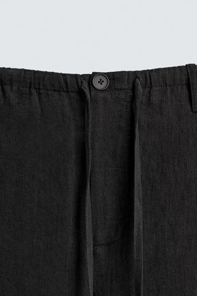 LINEN relaxed fit TROUSERS - Image 9