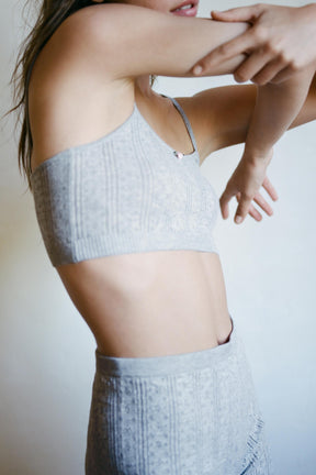 Floral Pointelle Bralette