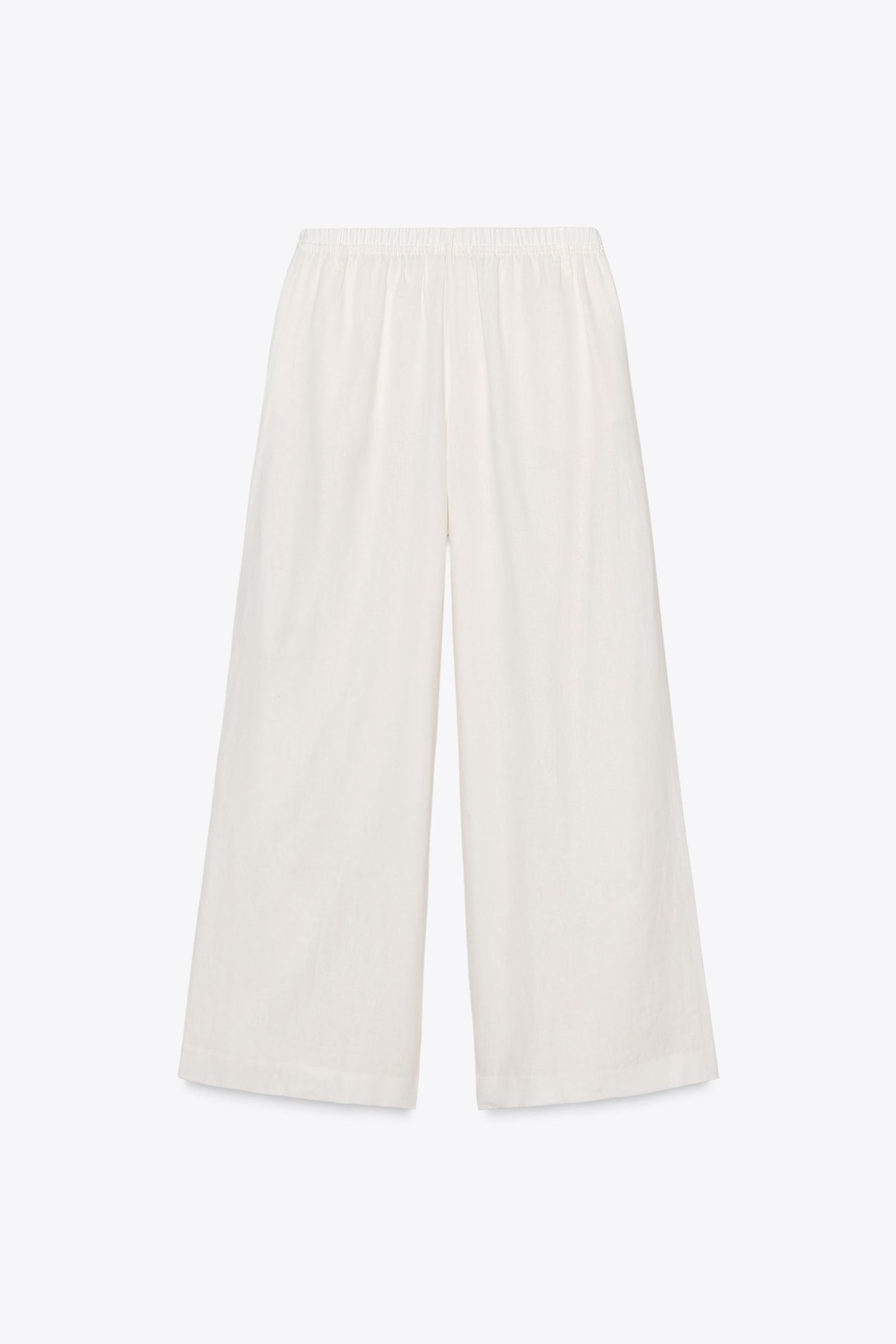 LINEN BLEND TROUSERS