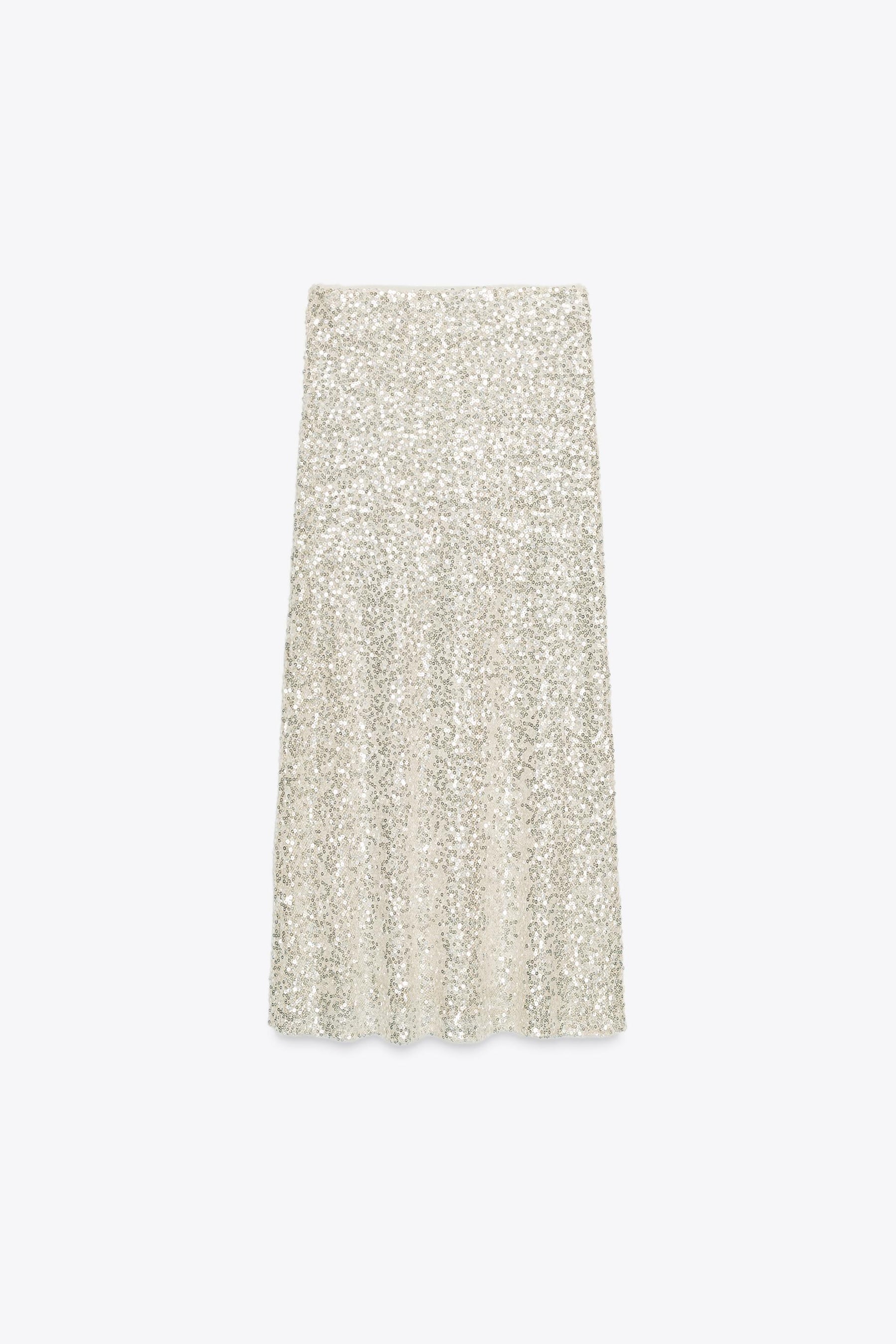 Sequin Midi Skirt