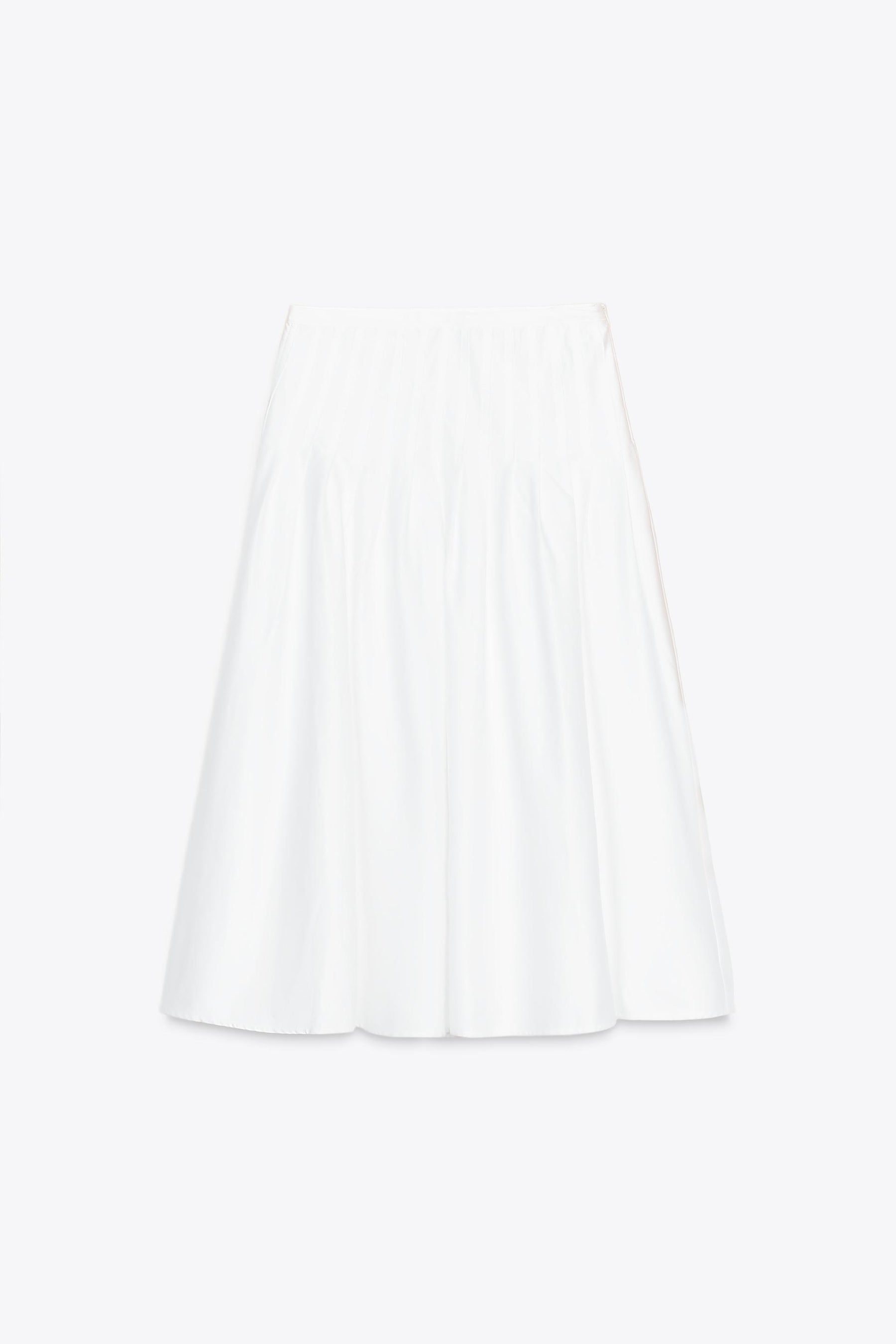 PLEATED MIDI SKIRT
