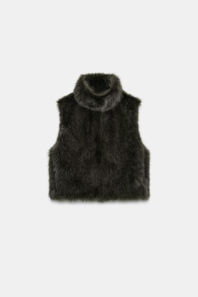 FAUX FUR GILET - Image 6