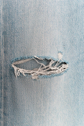 Wide-Leg Ripped Jeans