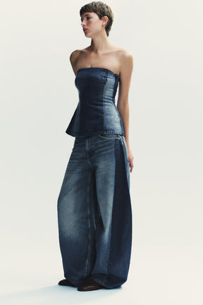 High-Waist Balloon Jeans