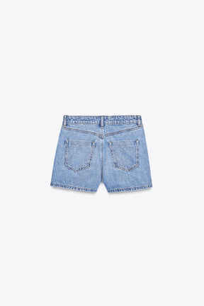 Wrap Denim Skort