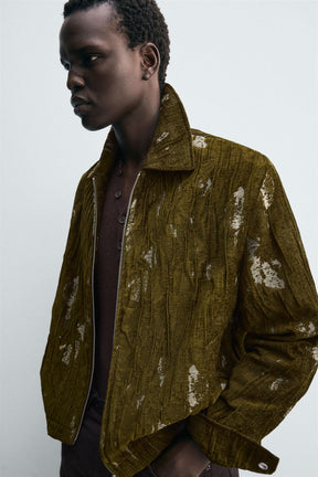 TEXTURED JACQUARD JACKET - Image 5