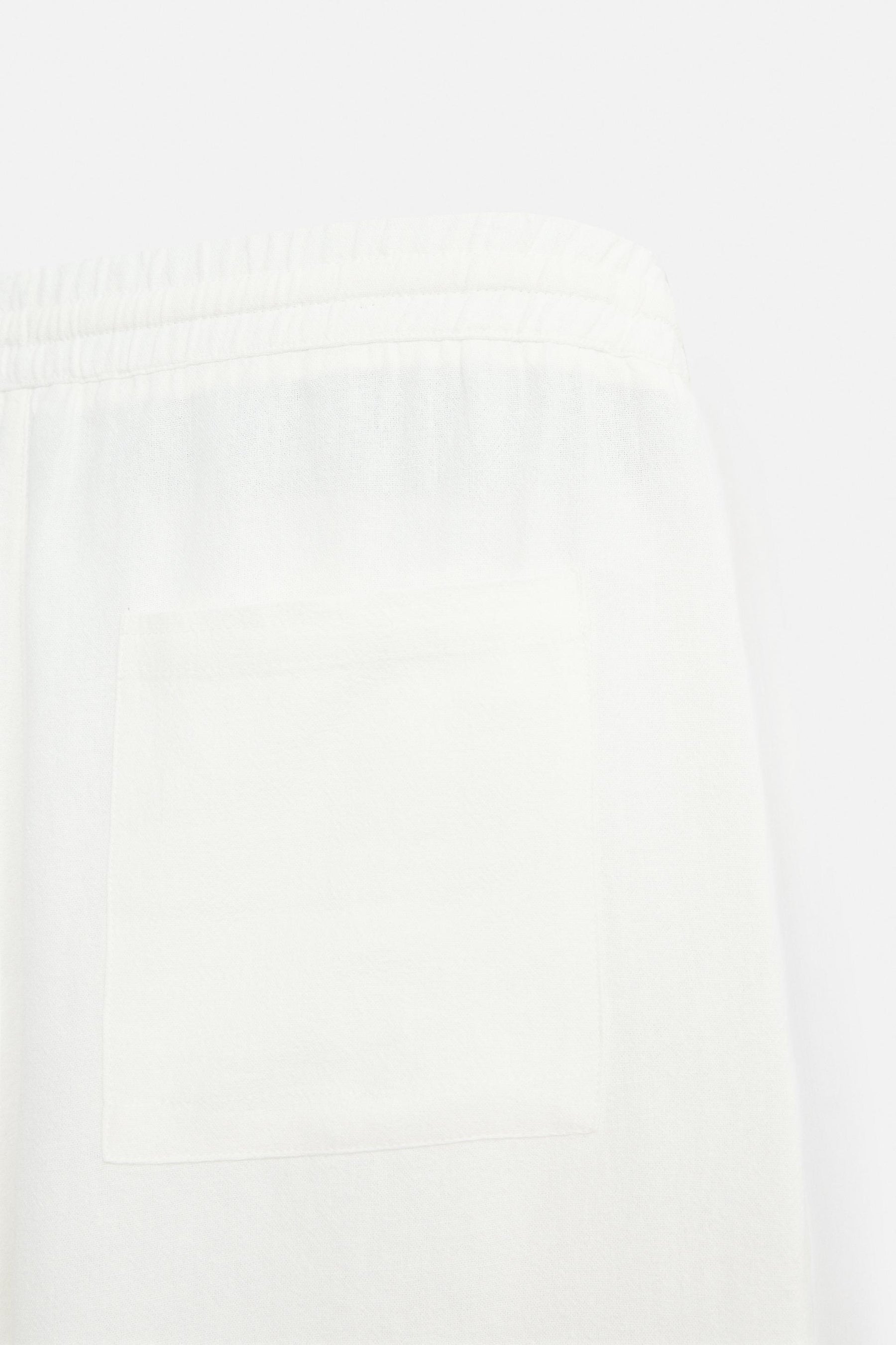 LINEN - VISCOSE BERMUDA SHORTS - Image 9