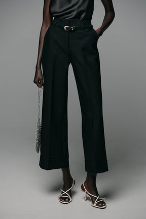 Turn-Up Hem Trousers