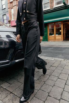 Straight Trousers with Darts