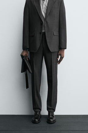 CHECK SUIT TROUSERS - Image 2