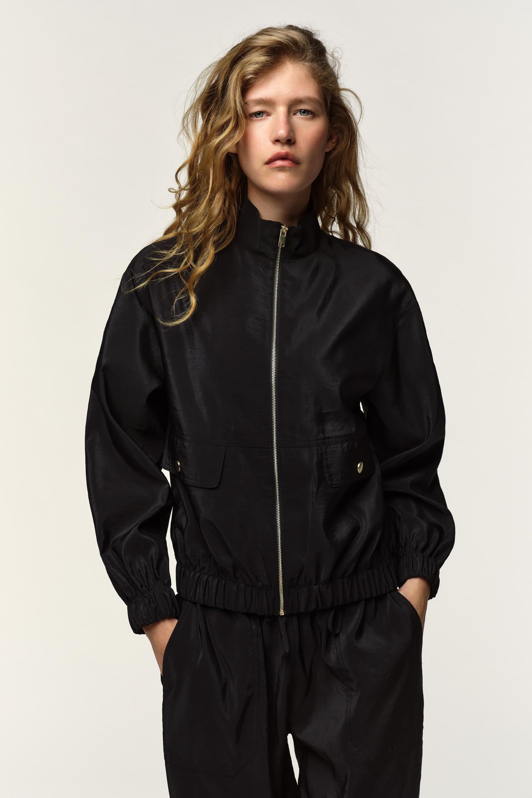 HIGH NECK BOMBER JACKET - Image 3