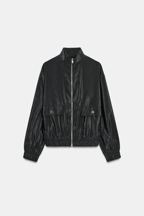 HIGH NECK BOMBER JACKET - Image 7