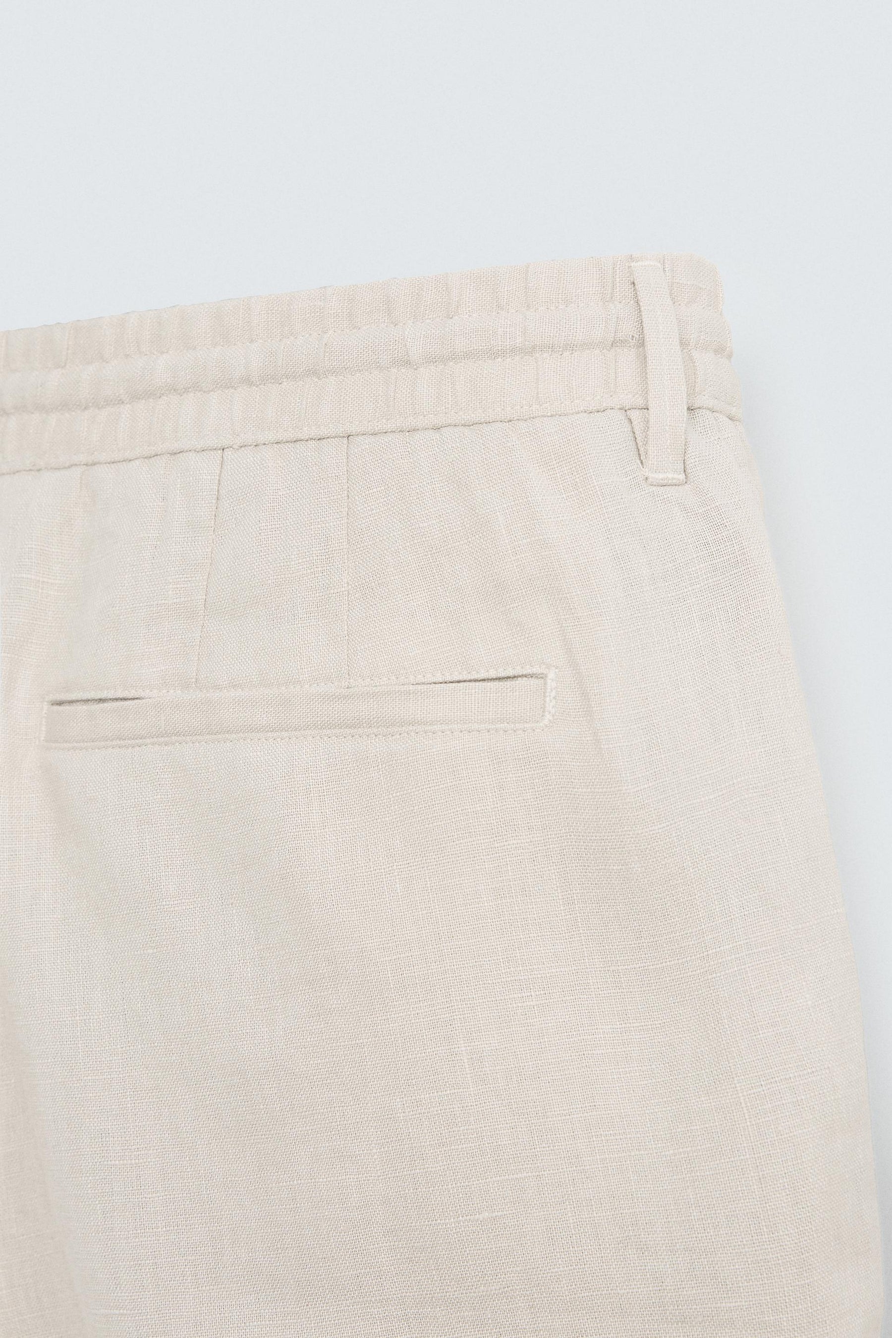 100% LINEN BERMUDA SHORTS - Image 9