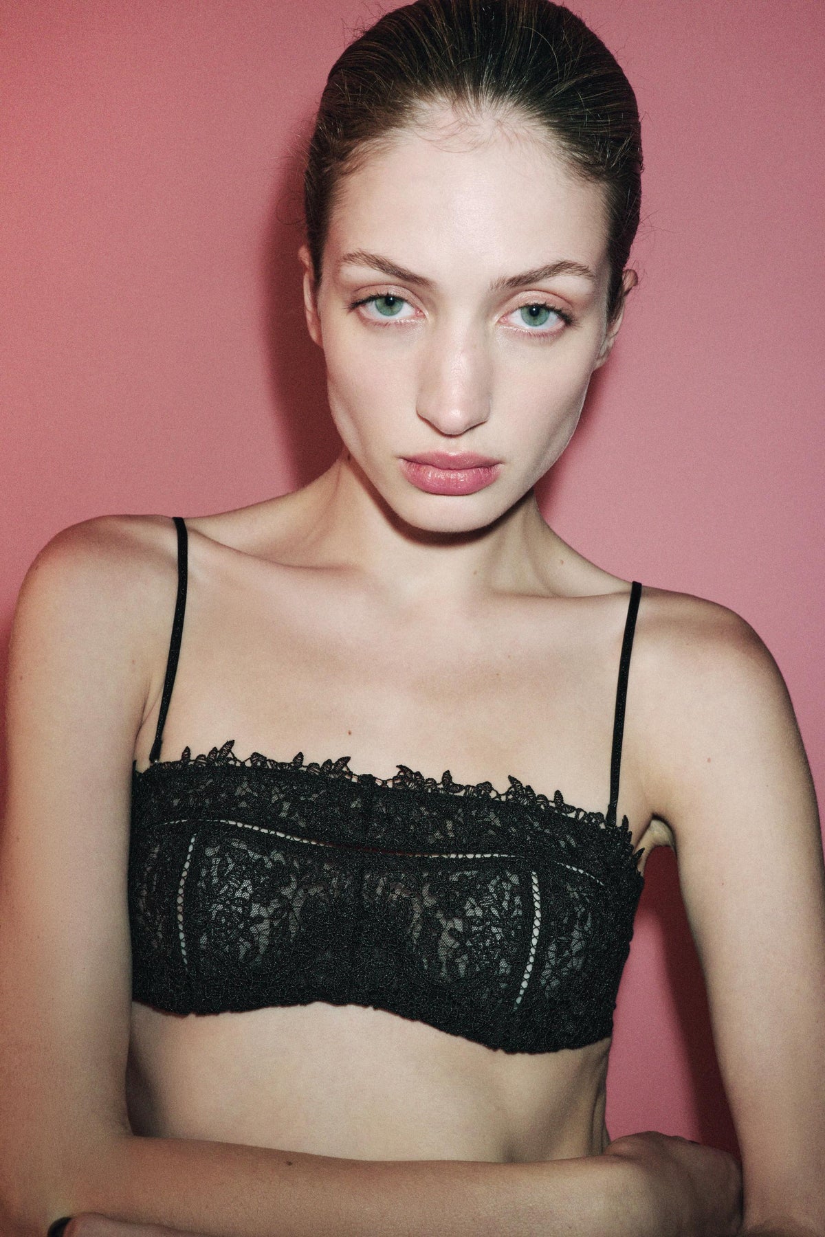 Underwired Mesh Lace Bra