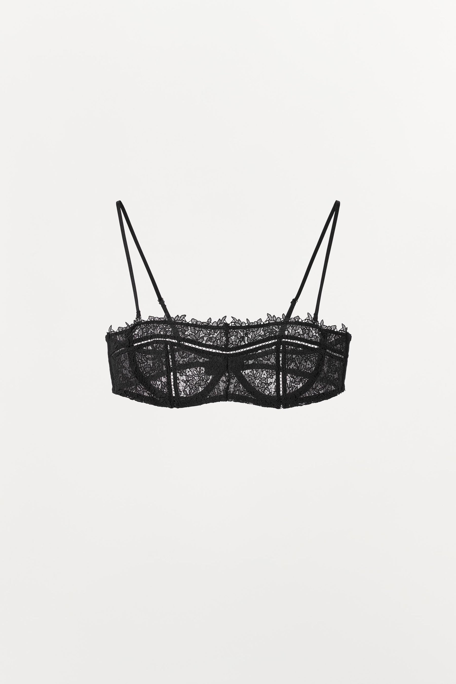 Underwired Mesh Lace Bra