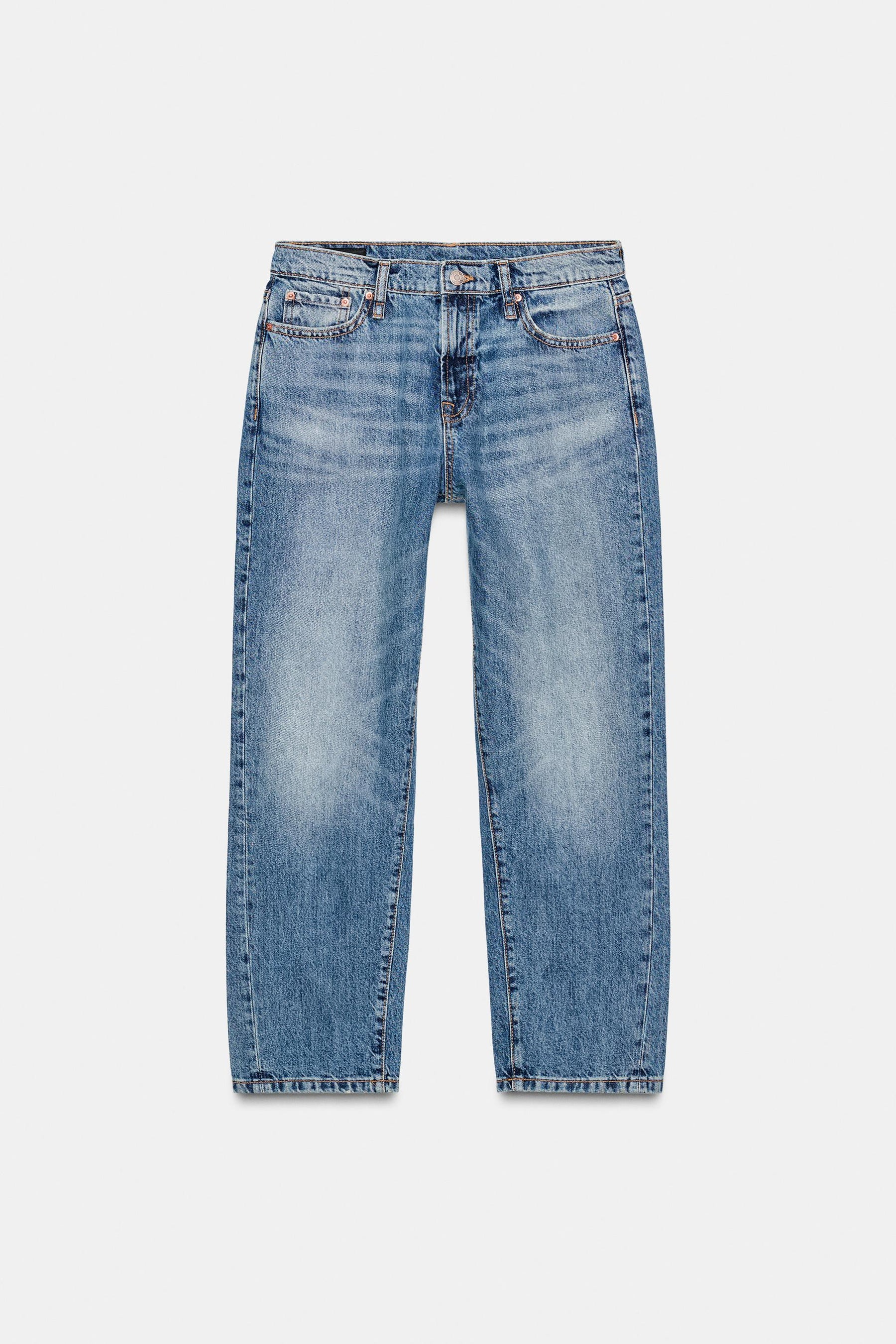 Cropped Mid-Rise Jeans