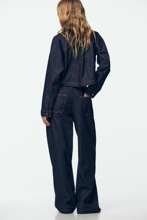 Wide-leg Jogger Jeans