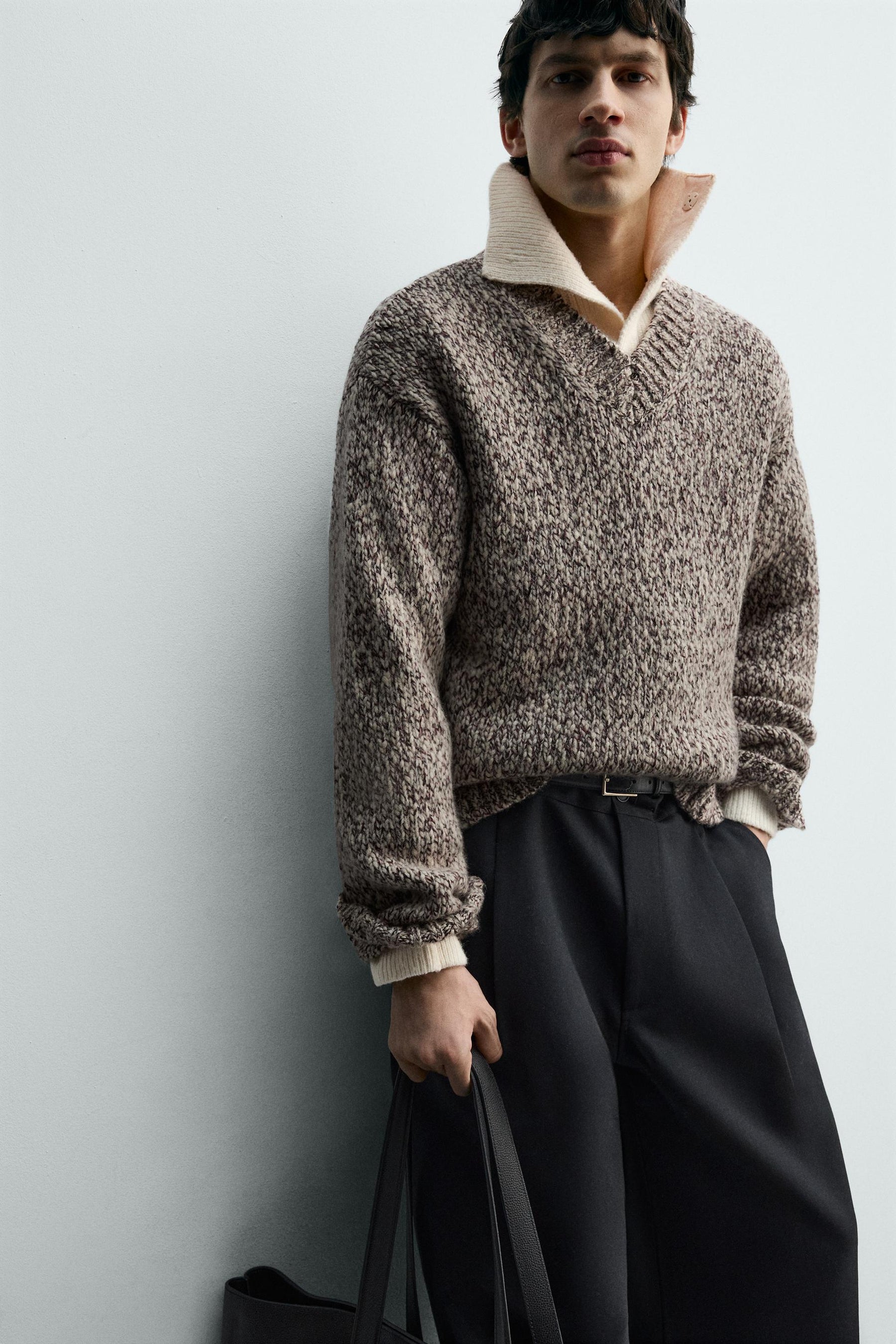 WOOL BLEND TEXTURED JUMPER - Image 7
