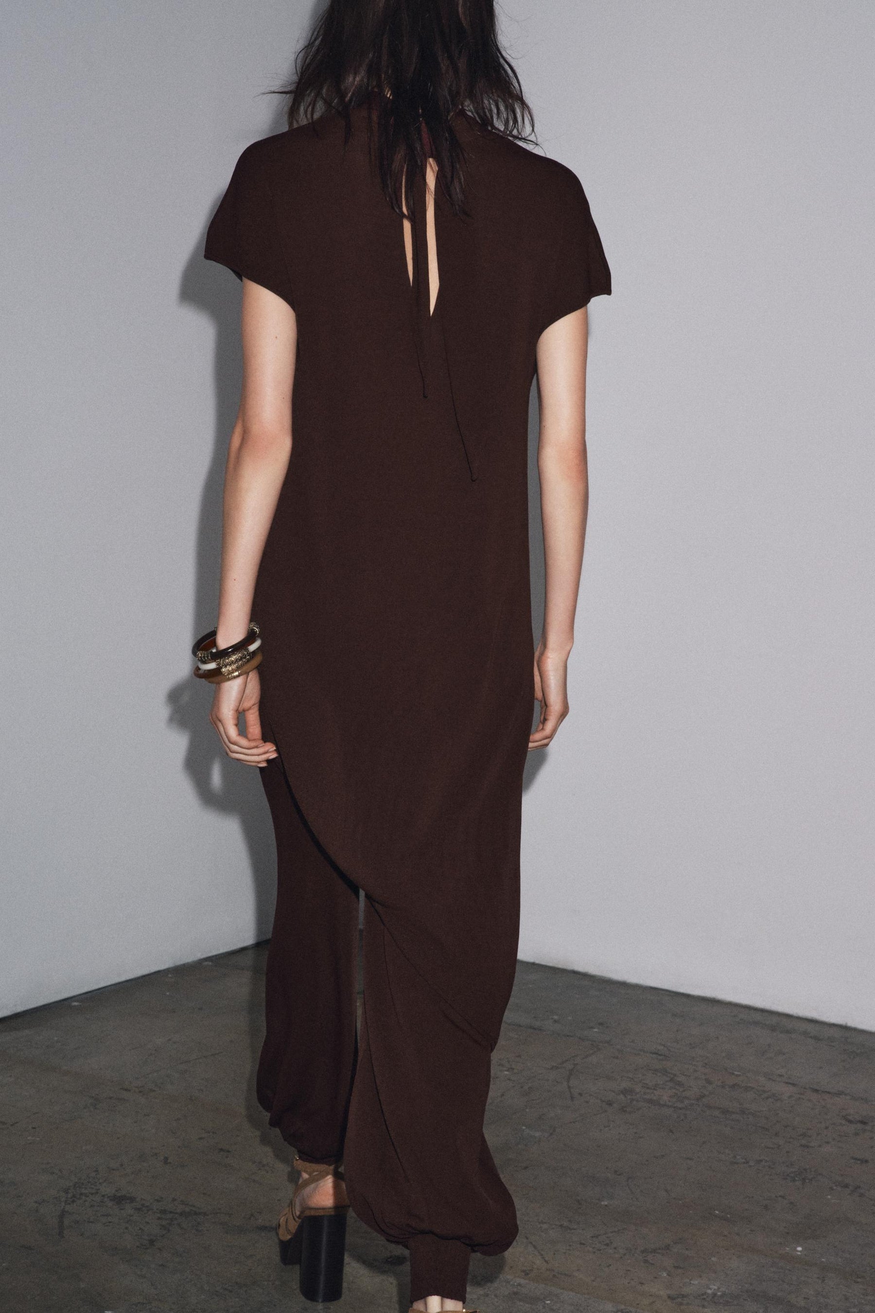 MIDI TUNIC DRESS WITH BOW - Image 5