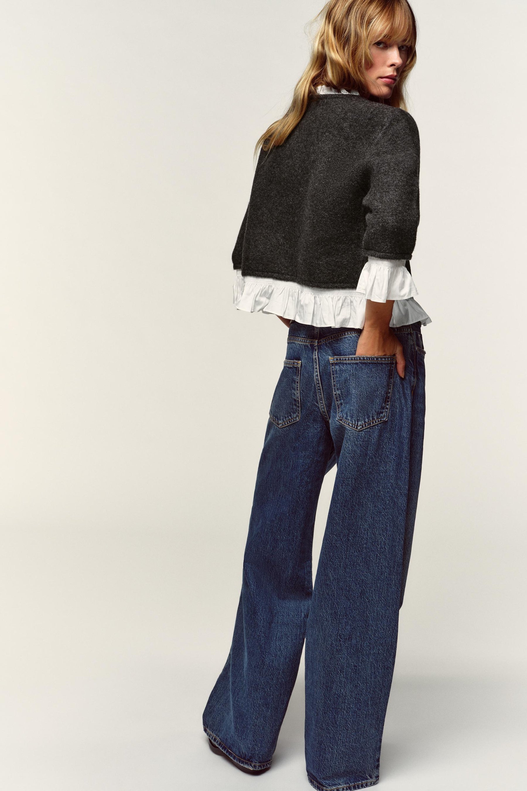 CONTRAST POPLIN CARDIGAN - Image 5