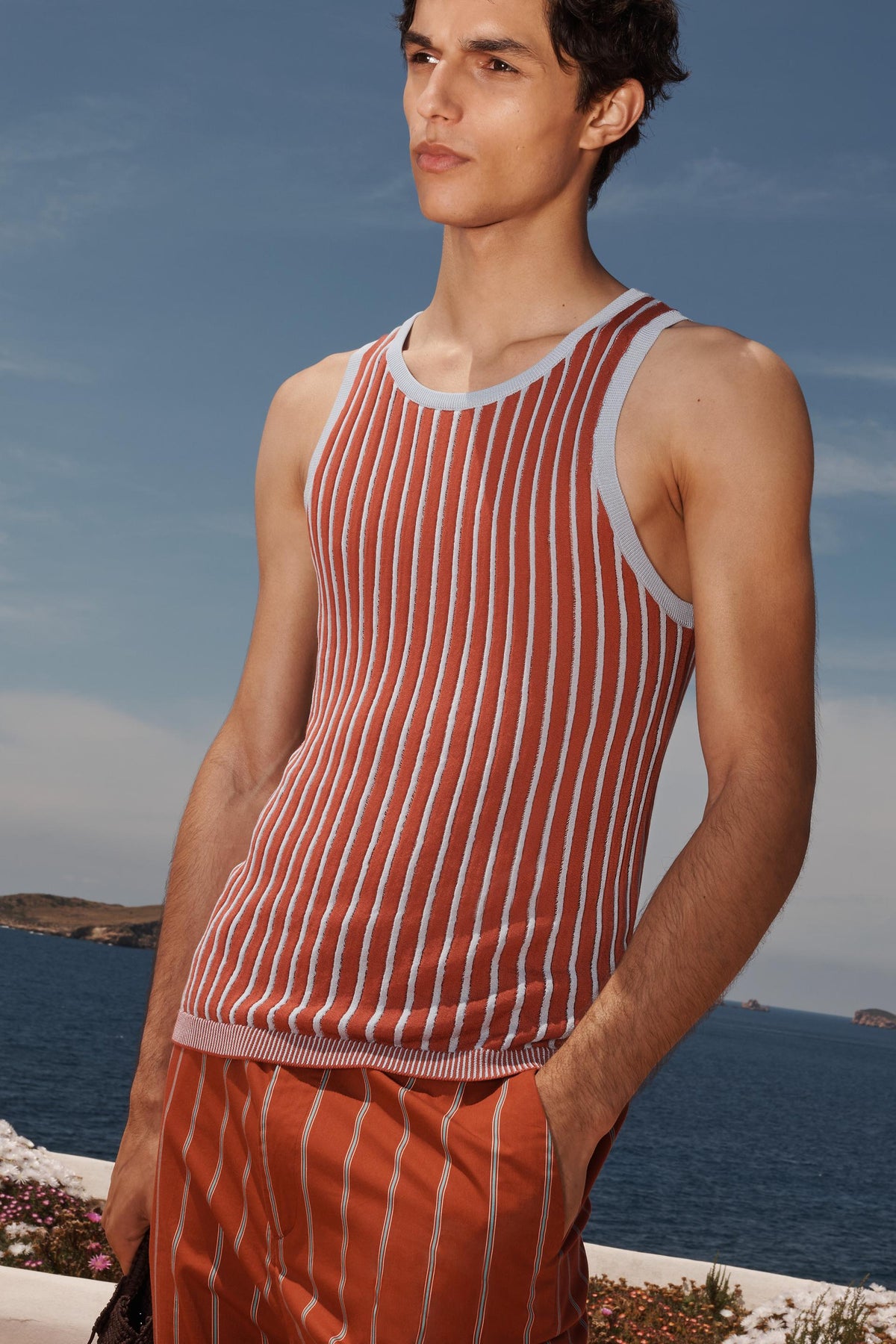 LIMITED EDITION STRIPED JACQUARD KNIT TANK TOP - Image 2