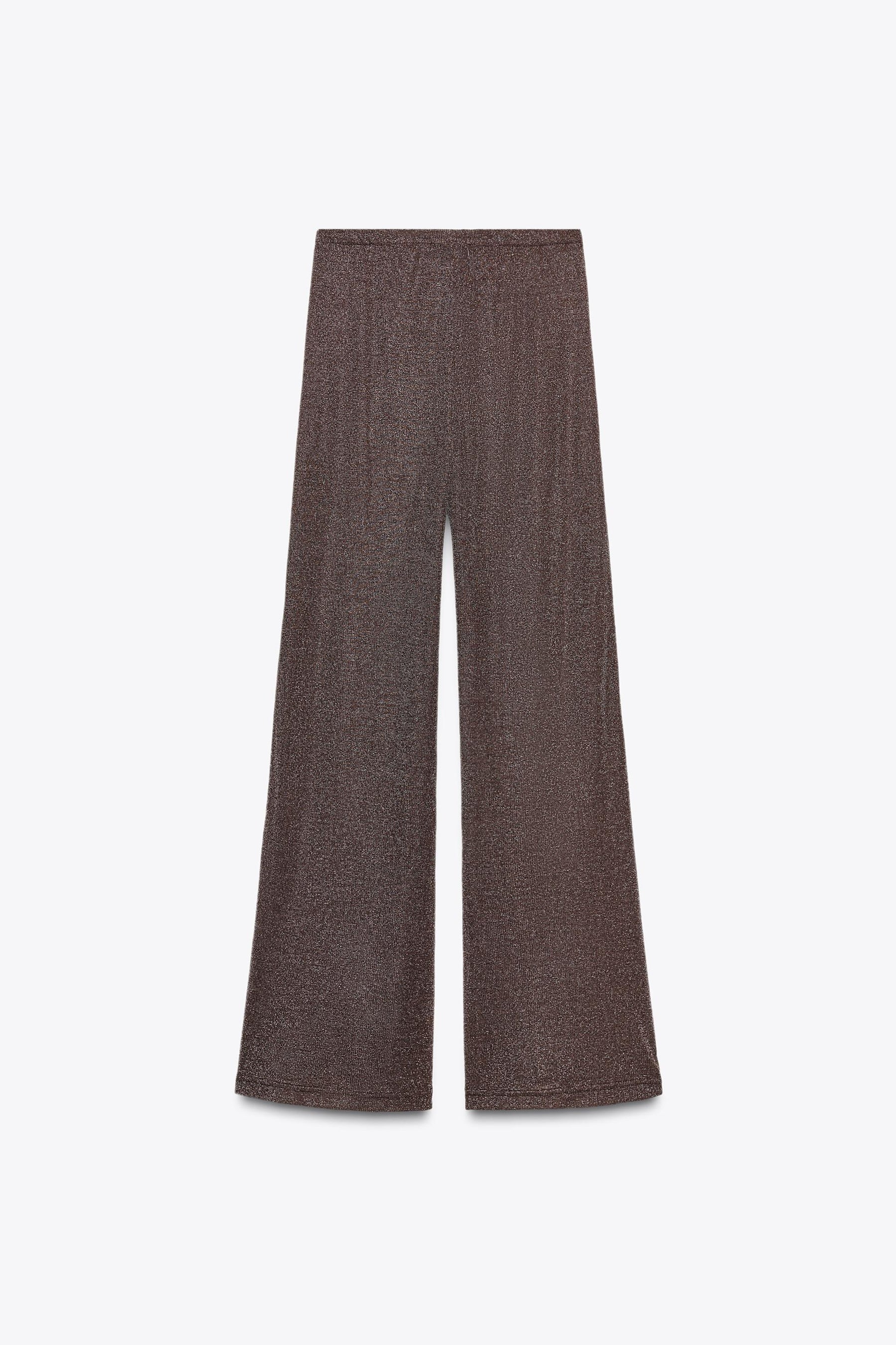 Metallic Thread Palazzo Trousers