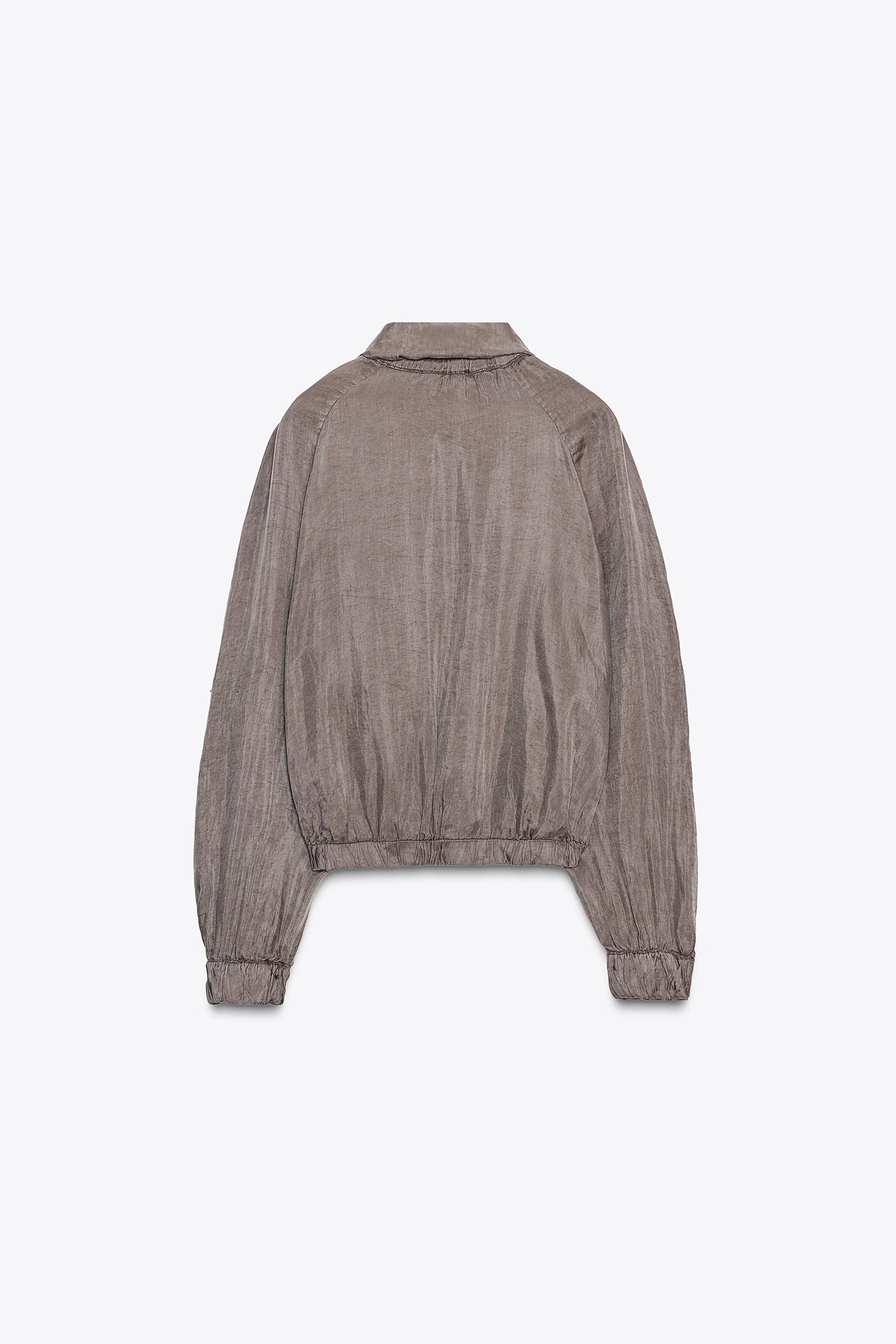 ZW COLLECTION FLOWY BOMBER JACKET - Image 8